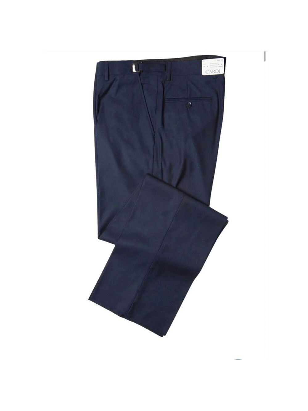 Navy Tuxedo Suit Pants Cardi International 36 37 38 Adjustable Wasit